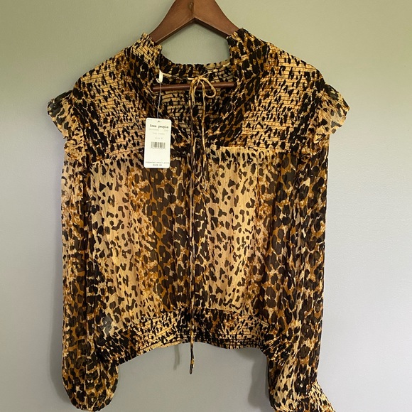 Free People Roma Printed Ruffle Blouse - Picture 10 of 11